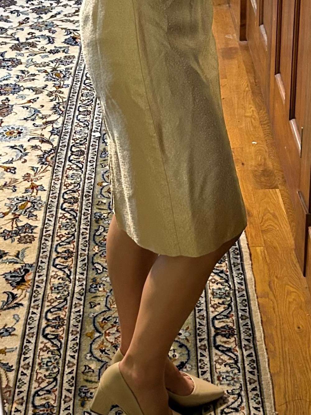 J. Crew Cream Pencil Skirt